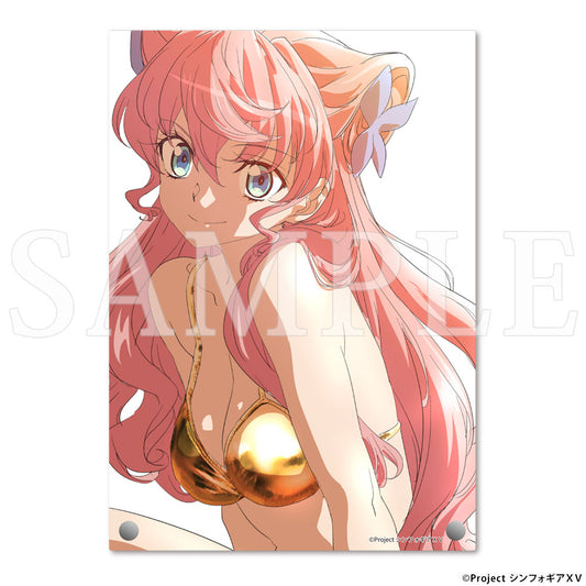 【予約商品】「藤本さとる画集『戦姫絶唱シンフォギア』アートワークス」 応援イラスト アクリルパネル マリア・カデンツァヴナ・イヴ